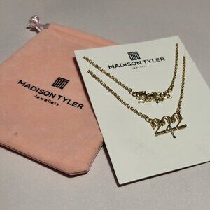NWT MADISON TYLER FASHION NECKLACES (2) AND POUCH
